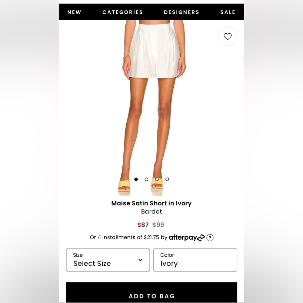Revolve Maise Satin Short